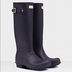 Tall black Hunter boots